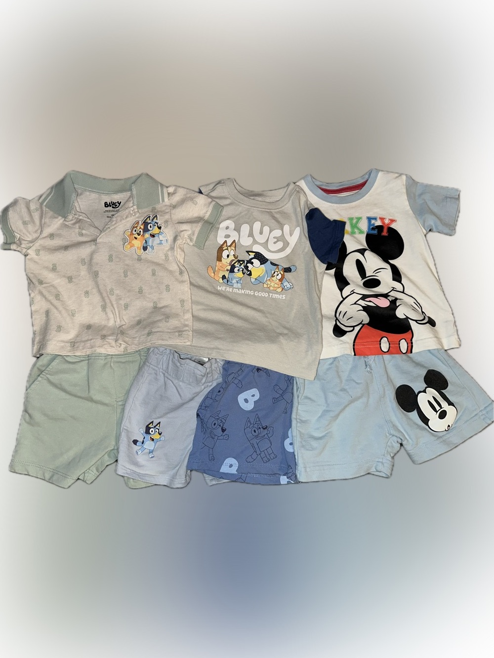 Baby Boy Matching Sets of 3 Shirts 4 Shorts
